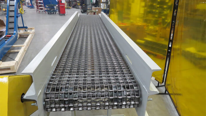 Horizontal Wire Mesh Belt Conveyors